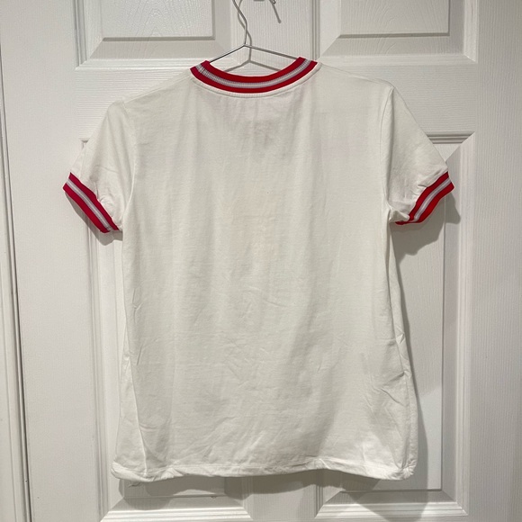 Miu Miu White Tee with Red Accents - Picture 4 of 10